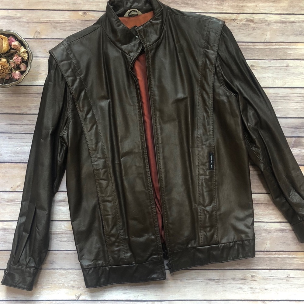 Members Only | Vintage Genuine Leather Jacket, sz M/L